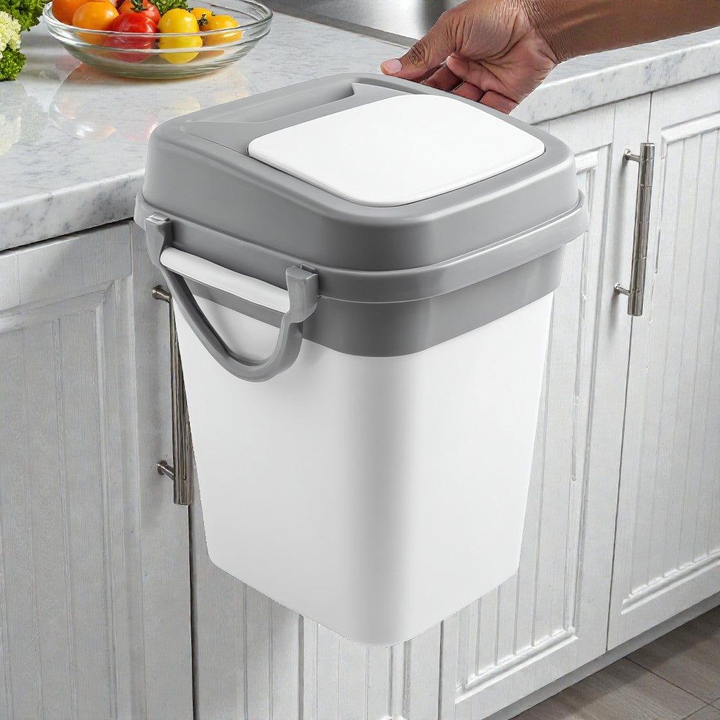 Over-the-Cabinet Hanging Kitchen Trash Bin
